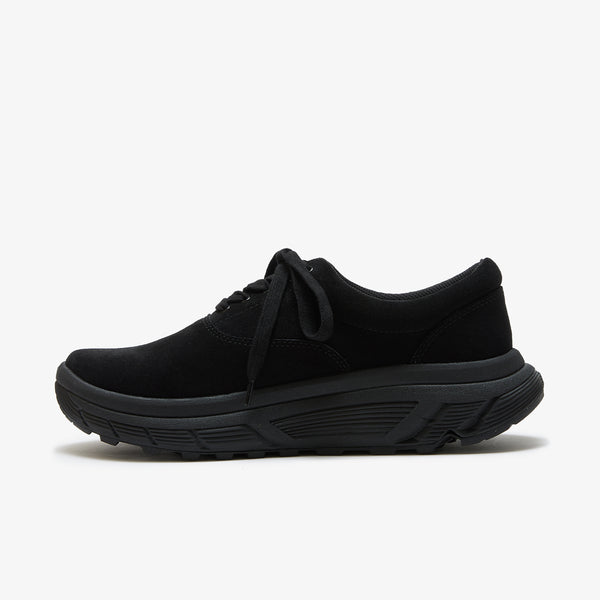COMME DES GARCONS HOMME - Leather Double Layers Shoes - (Suede Black)