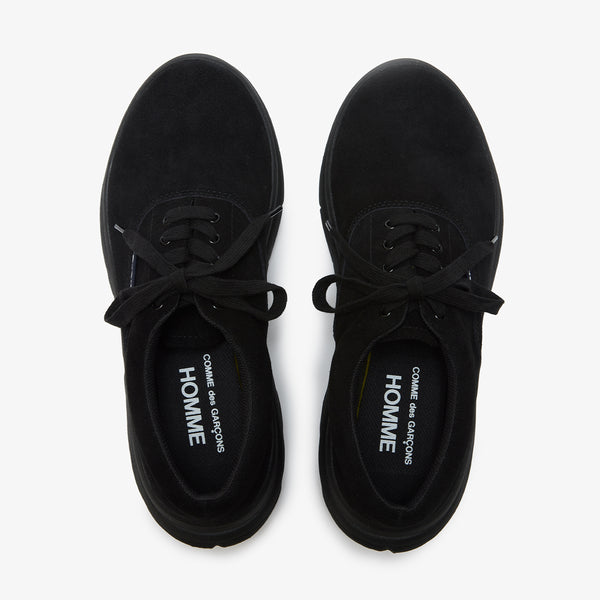 COMME DES GARCONS HOMME - Leather Double Layers Shoes - (Suede Black)