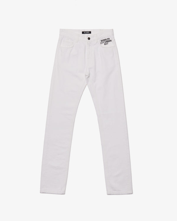 RAF SIMONS - Slim Fit Denim Pants With Pict - (0010)
