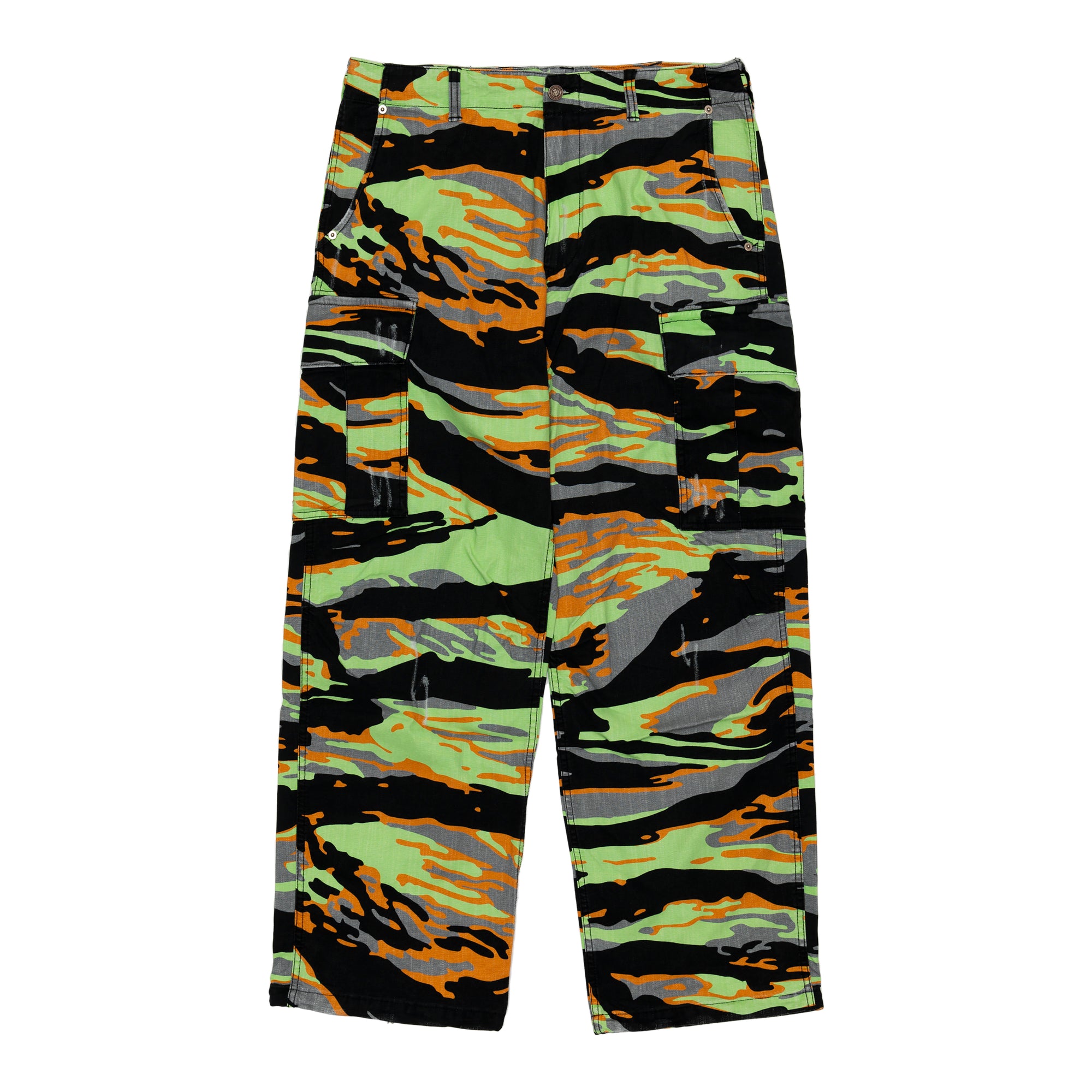 ERL - Printed Cargo Pants - (Green Camo) view 1