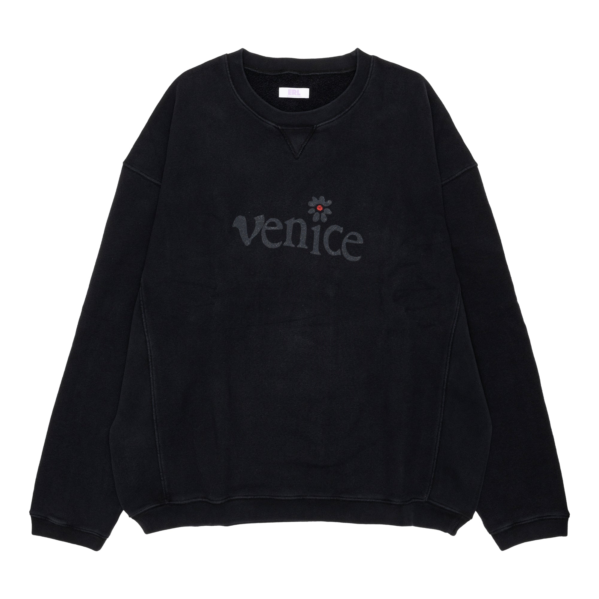 ERL - Venice Premium Fleece Crew Neck  - (Black) view 1