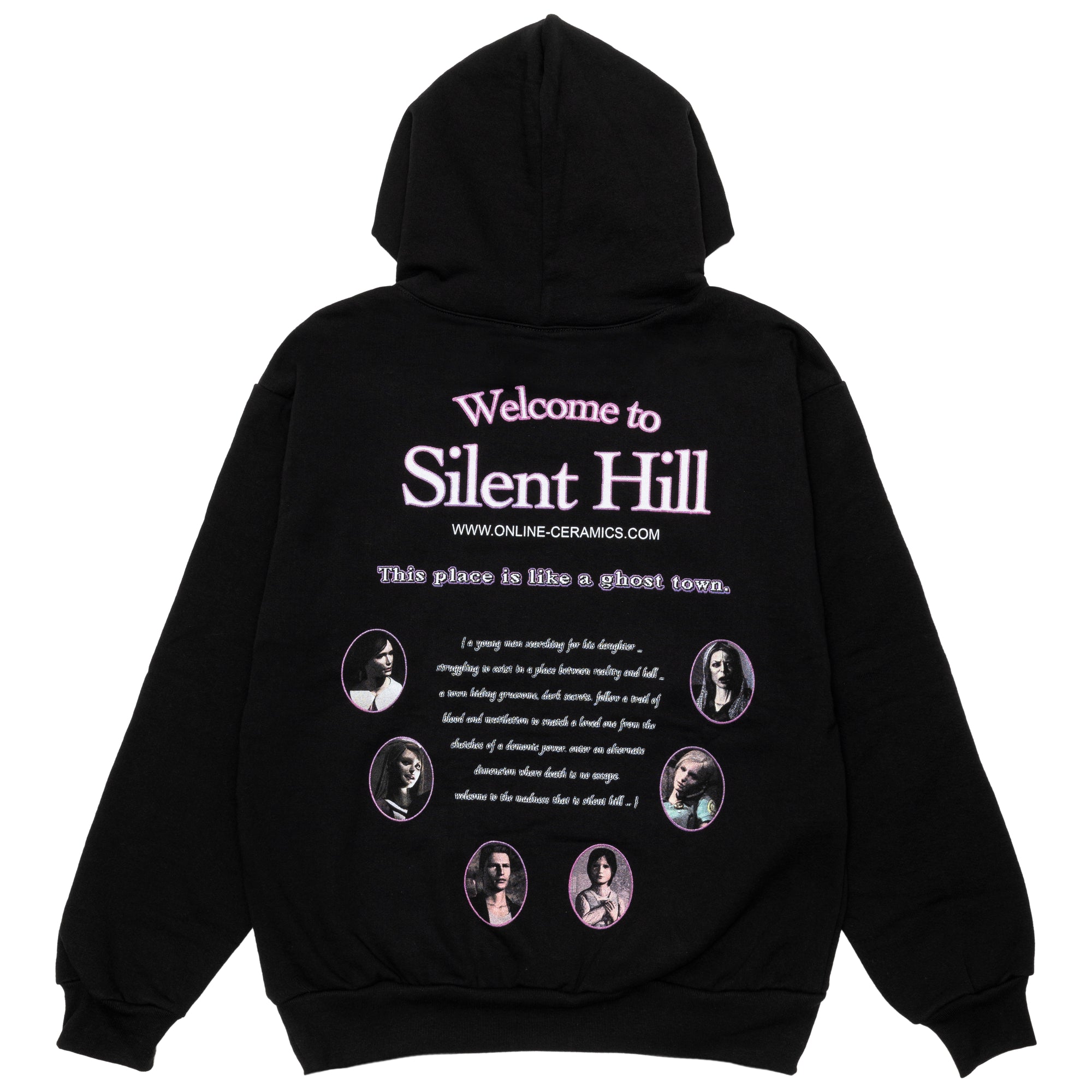 ONLINE CERAMICS - Welcome To Silent Hill Hoodie - (Black) view 2