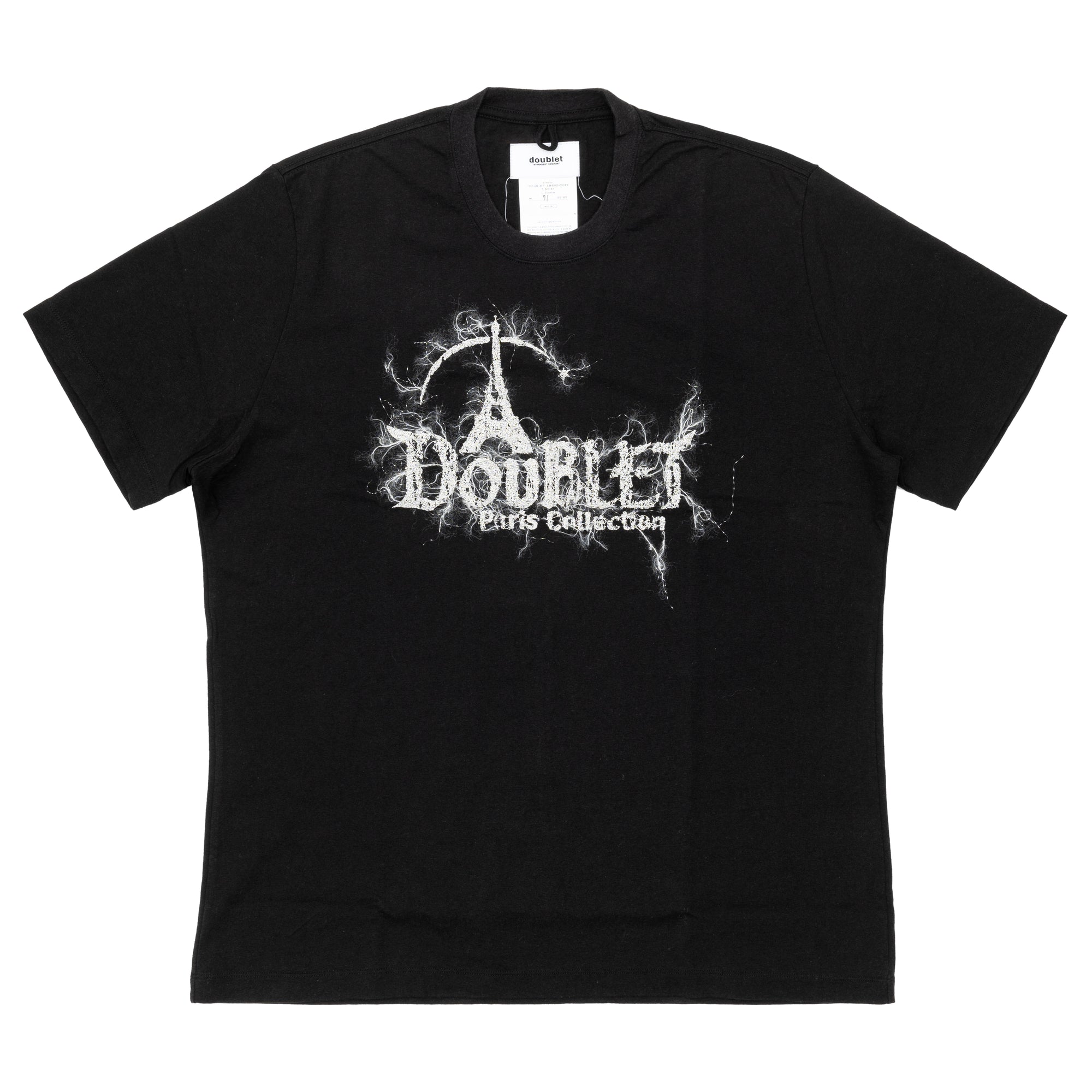 DOUBLET - "Doubland" Embroidery T-Shirt - (Black) view 1