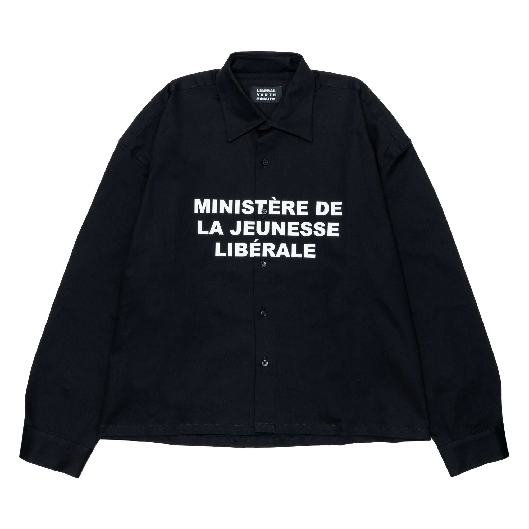 LIBERAL YOUTH MINISTRY - Men Ministere Print Shirt Woven - (Black) view 1
