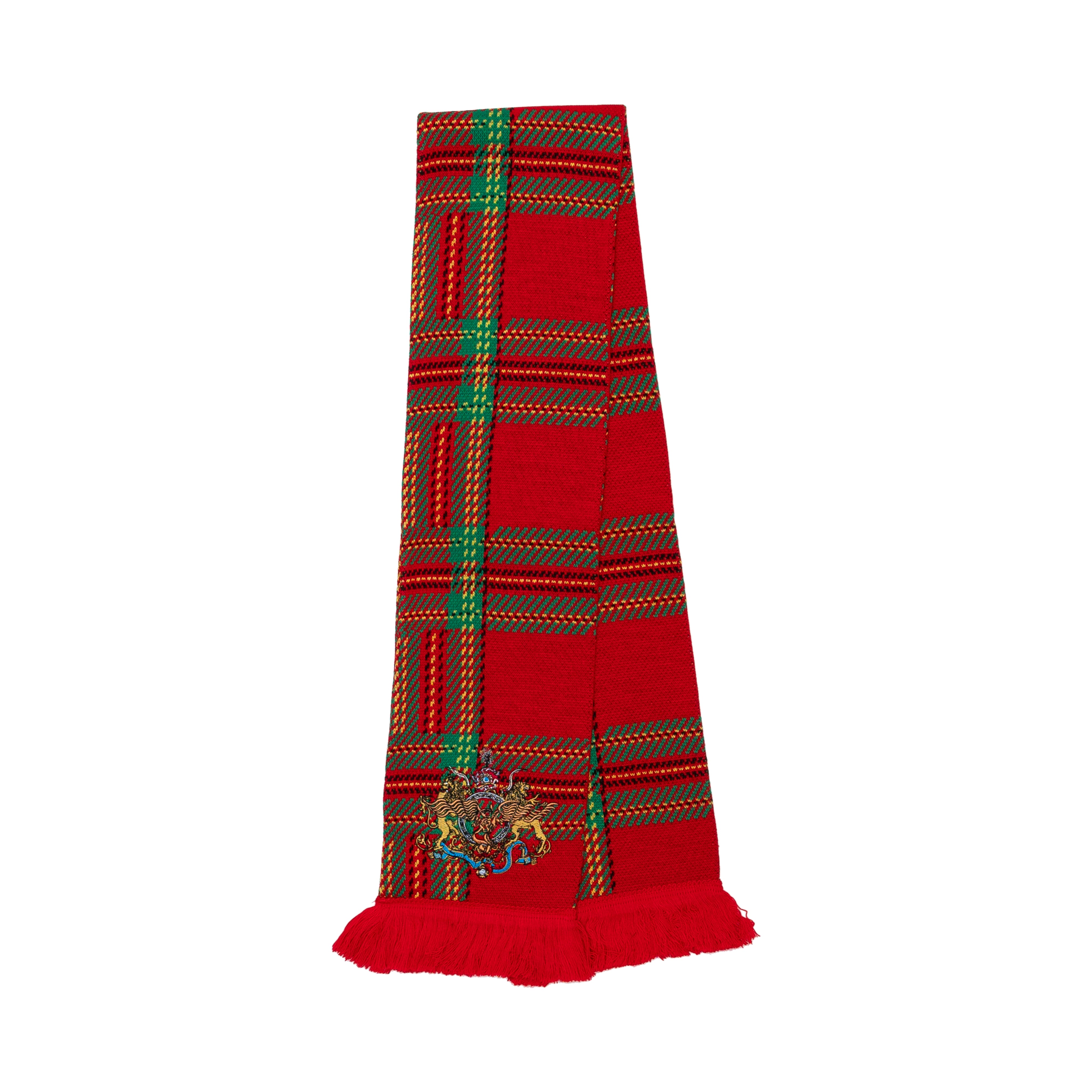 LIBERAL YOUTH MINISTRY - Men Tartan Scarf Escudo Embroidery - Knit 