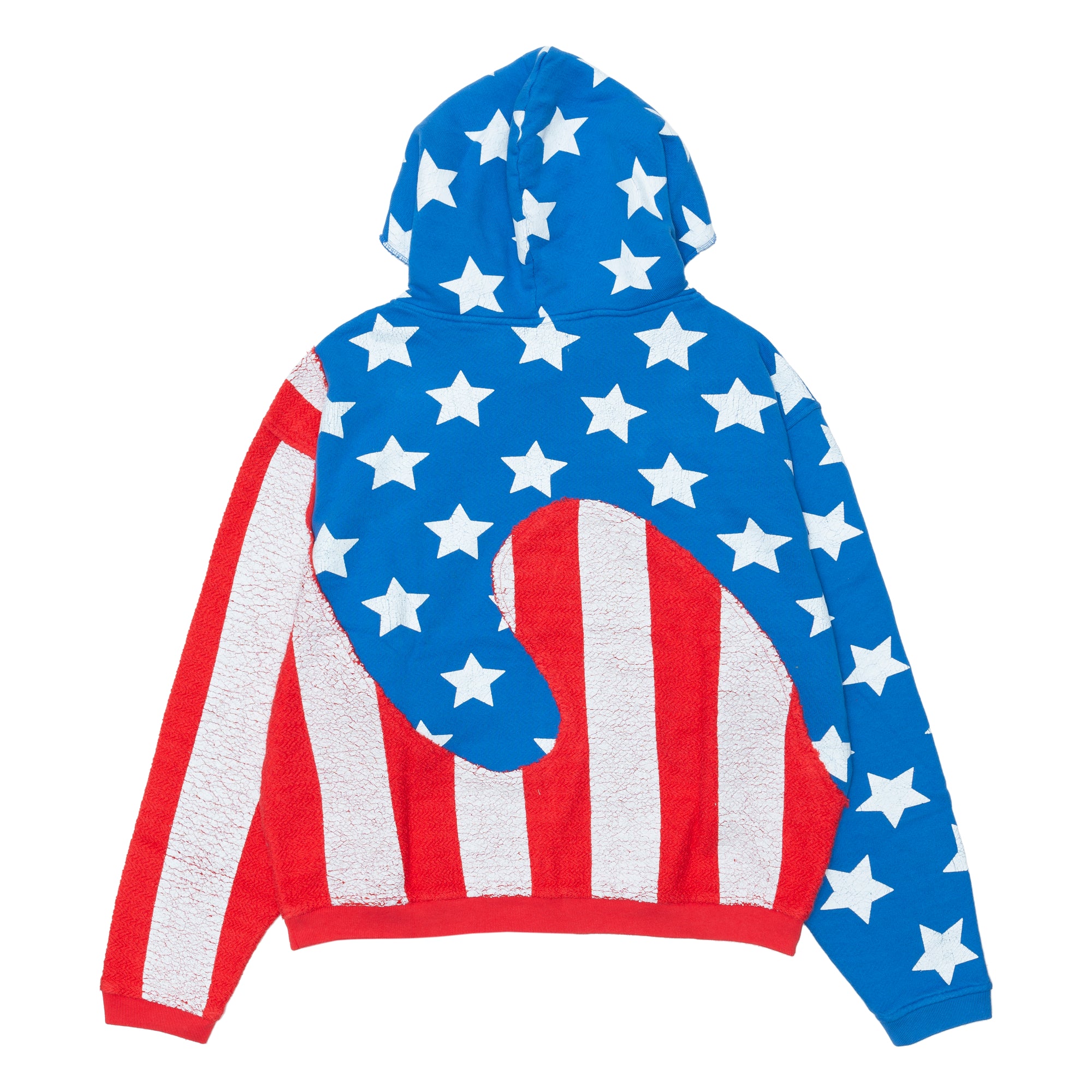 ERL - Unisex Stars And Stripes Swirl Hoodie - (Blue ) view 2