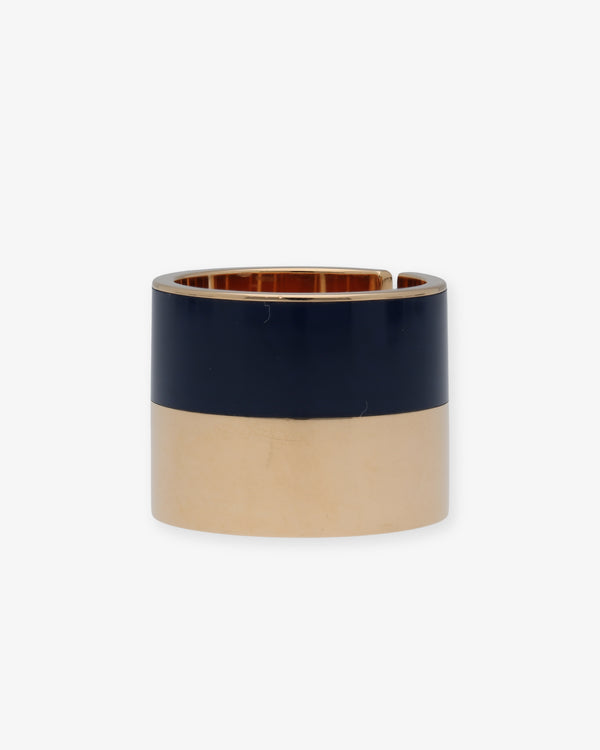 DAUPHIN - Blue Enamel Mono Ring - (Blue)