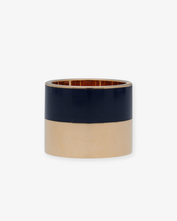 DAUPHIN - Blue Enamel Mono Ring - (Blue)