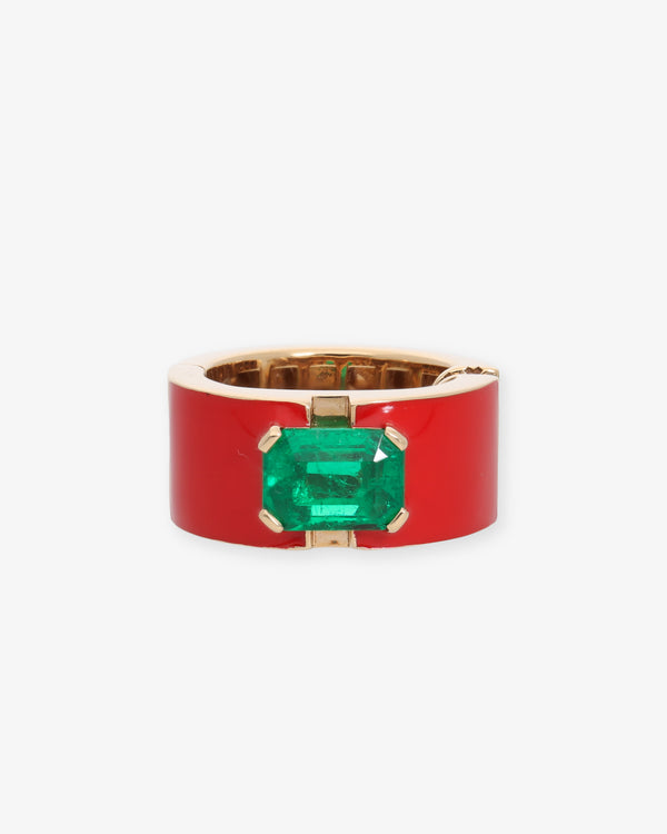 DAUPHIN - Mono Earring Emerald - (Rg)