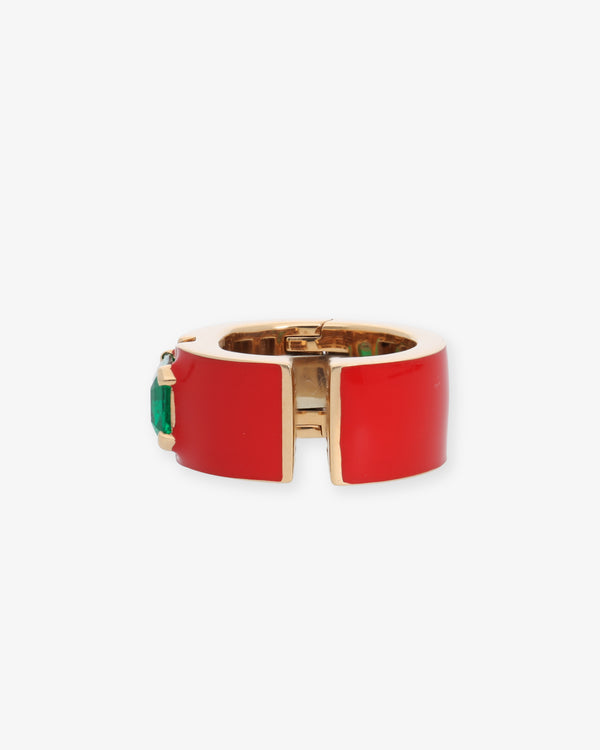 DAUPHIN - Mono Earring Emerald - (Rg)