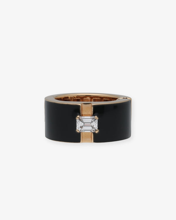 DAUPHIN - Mono Earring Emrld Cut Diamond - (Rg)