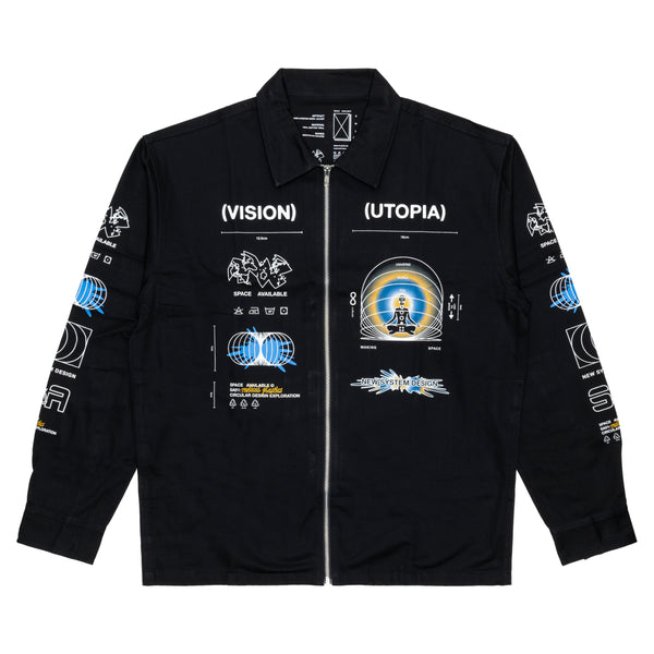 SPACE AVAILABLE - Utopia Work Jacket - (Black)