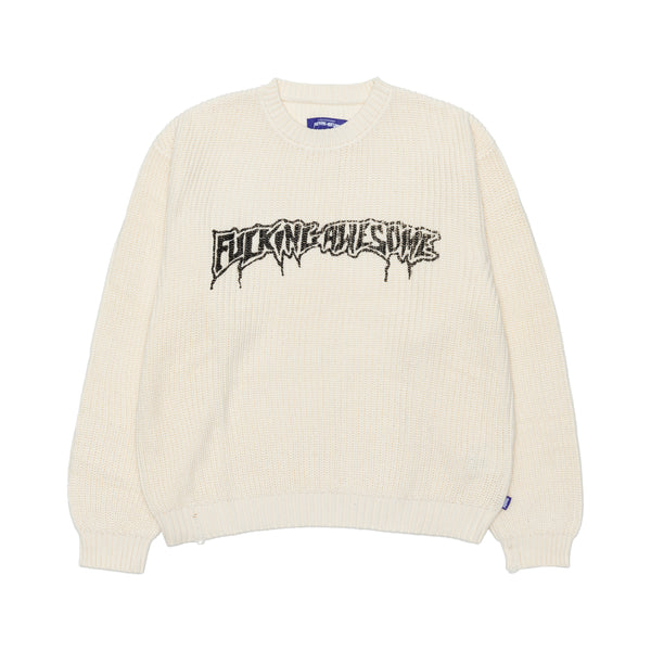 FUCKING AWESOME - Drip Logo Sweater - (Creme)