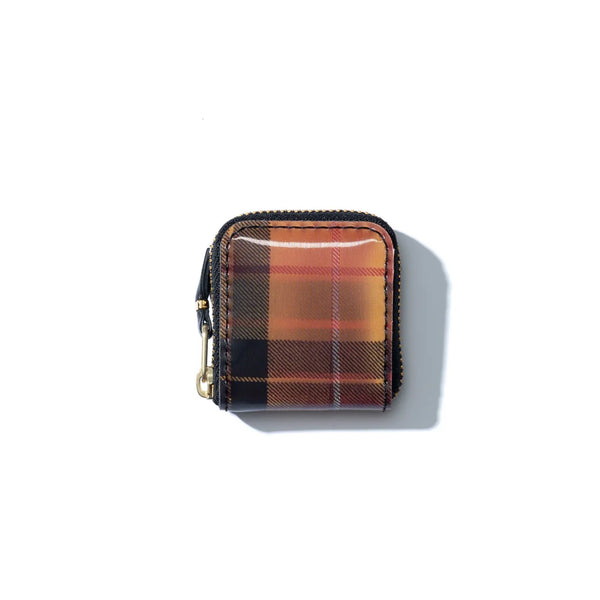CDG WALLET - Lenticular Tartan D - (Red/Yellow)