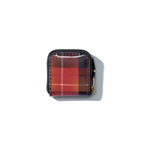 CDG WALLET - Lenticular Tartan D - (Red/Yellow)