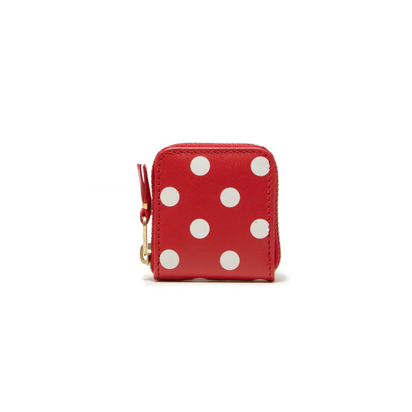 CDG WALLET - Dots Printed Line-8Z-E041 - (Red)