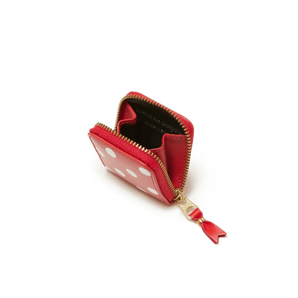 CDG WALLET - Dots Printed Line-8Z-E041 - (Red)