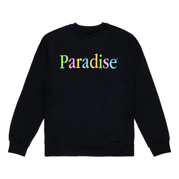 PARADISE - Colors Logo Crew - (Black)