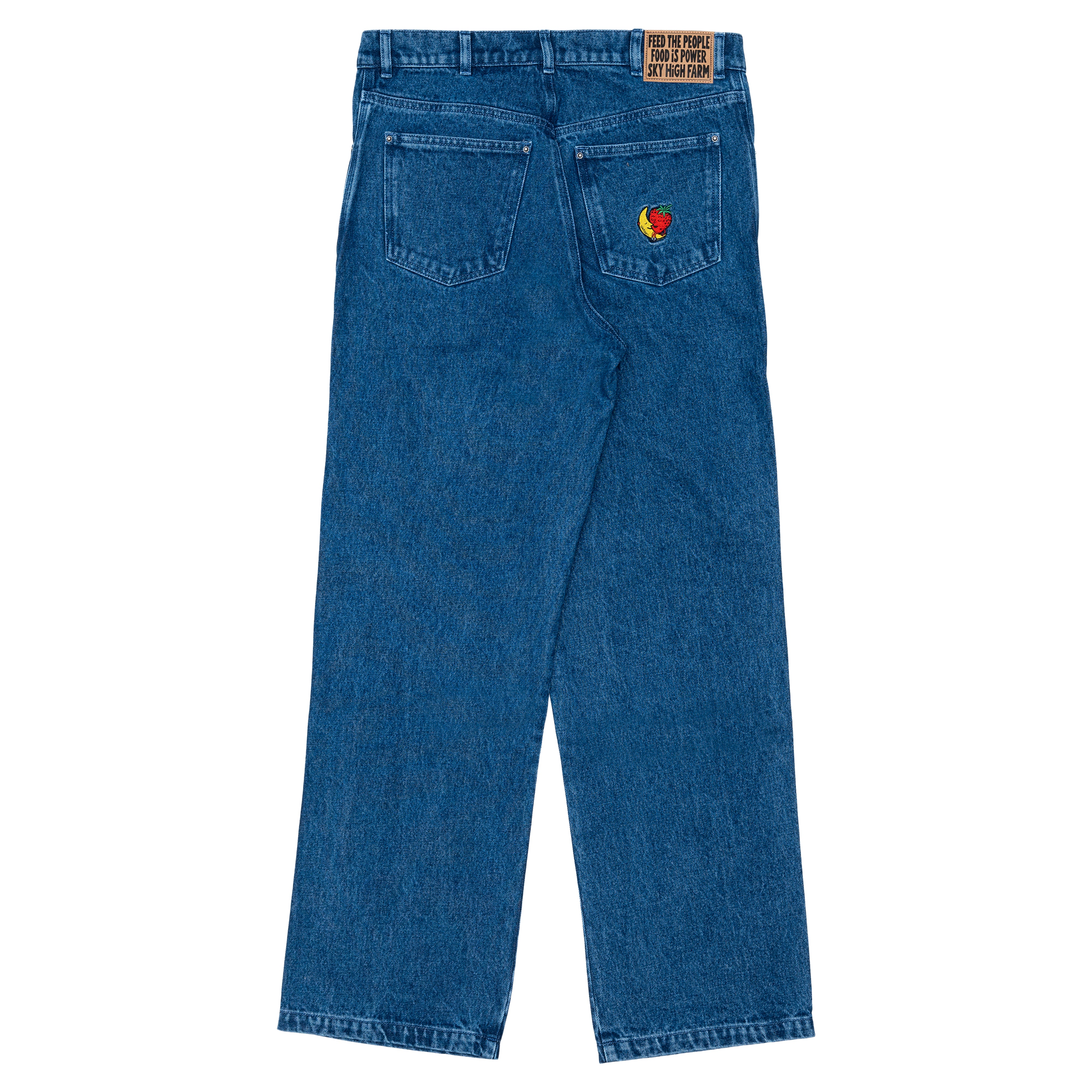 SKY HIGH FARM: Perennial Logo Denim Pants (Blue 1) | DSMG E-SHOP