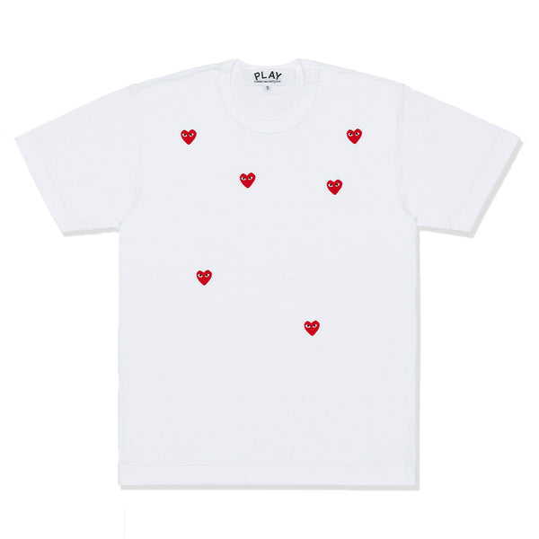 PLAY COMME des GARÇONS - T-Shirt With Random Small Red Emblem - (White)