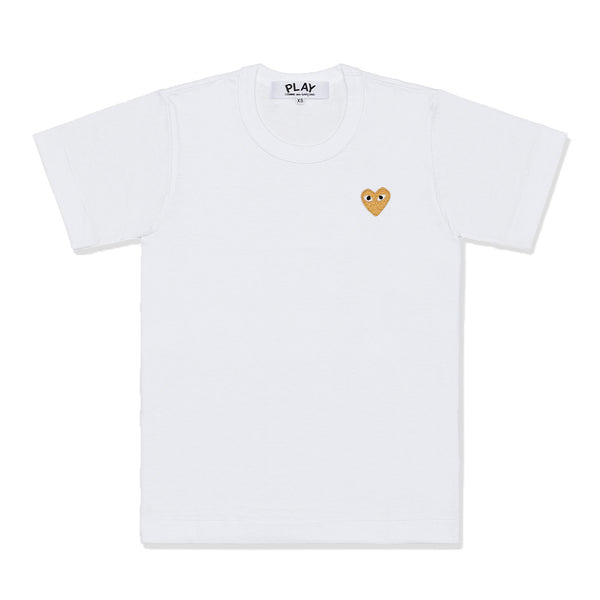 PLAY COMME des GARÇONS - T-Shirt With Gold Emblem - (White)