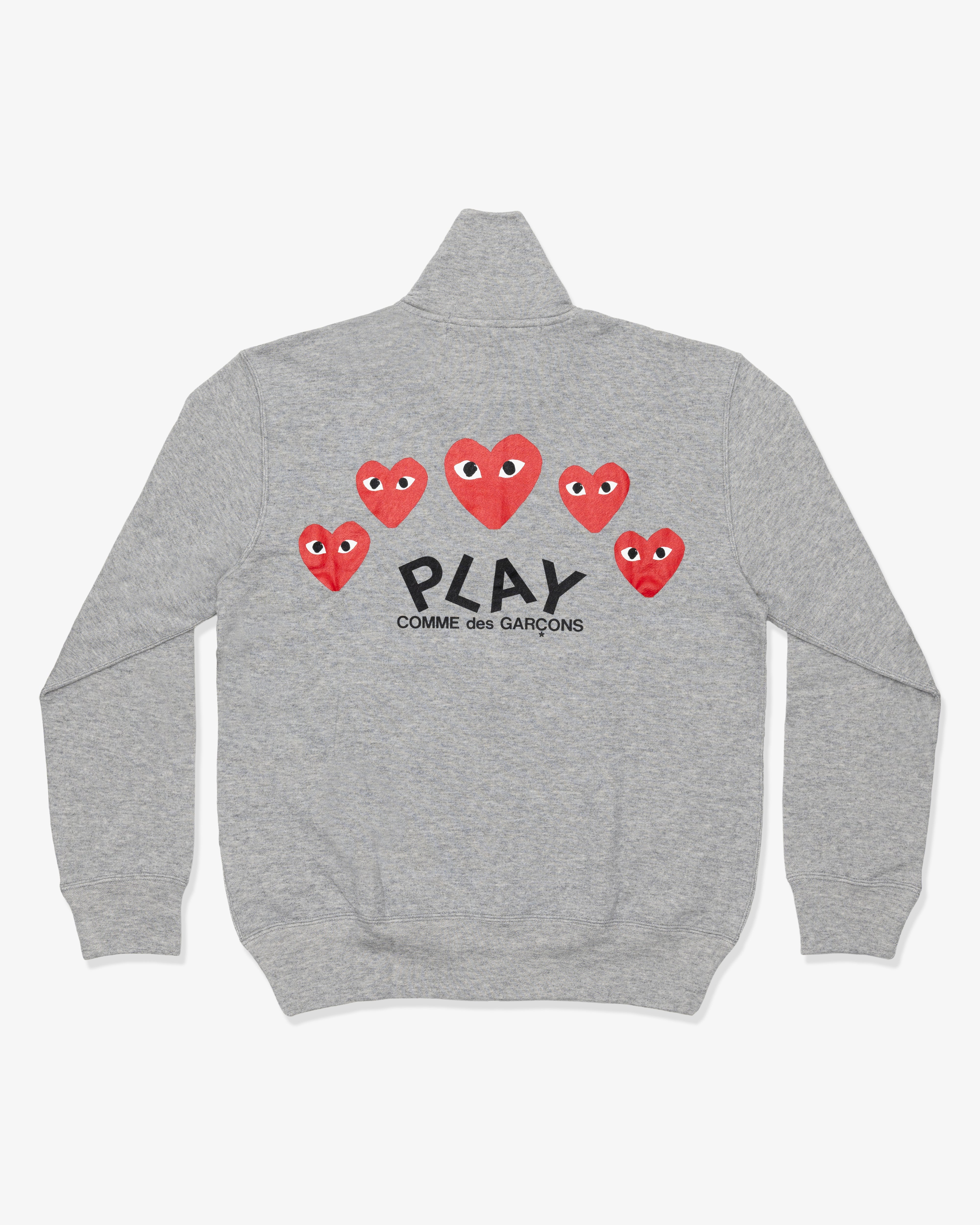 PLAY COMME des GARÇONS: Printed Back Heart Red X Black X White