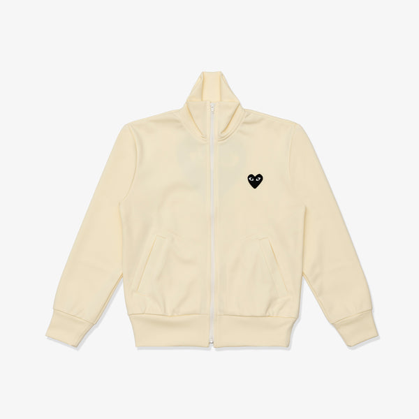 PLAY COMME des GARÇONS - Back Printed Black X White Blouson With Black Emblem - (Ivory)