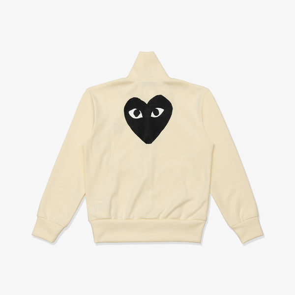 PLAY COMME des GARÇONS - Back Printed Black X White Blouson With Black Emblem - (Ivory)