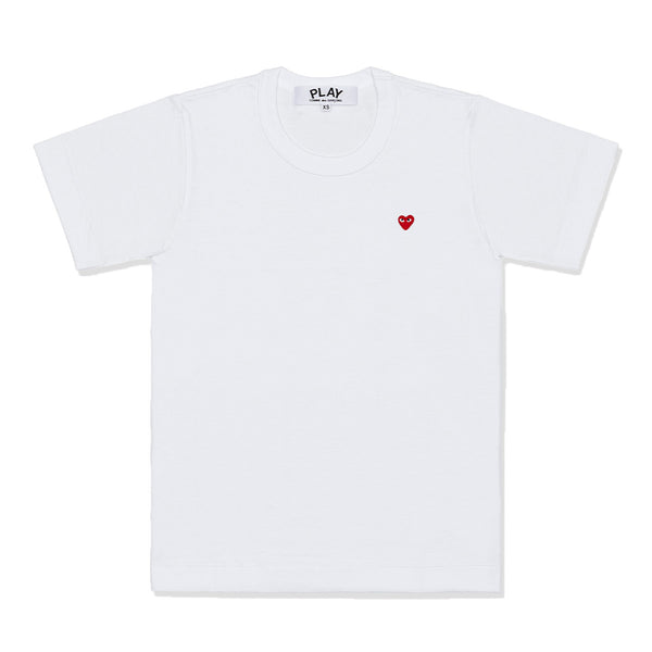 PLAY COMME des GARÇONS - T-Shirt With Small Red Emblem - (White)