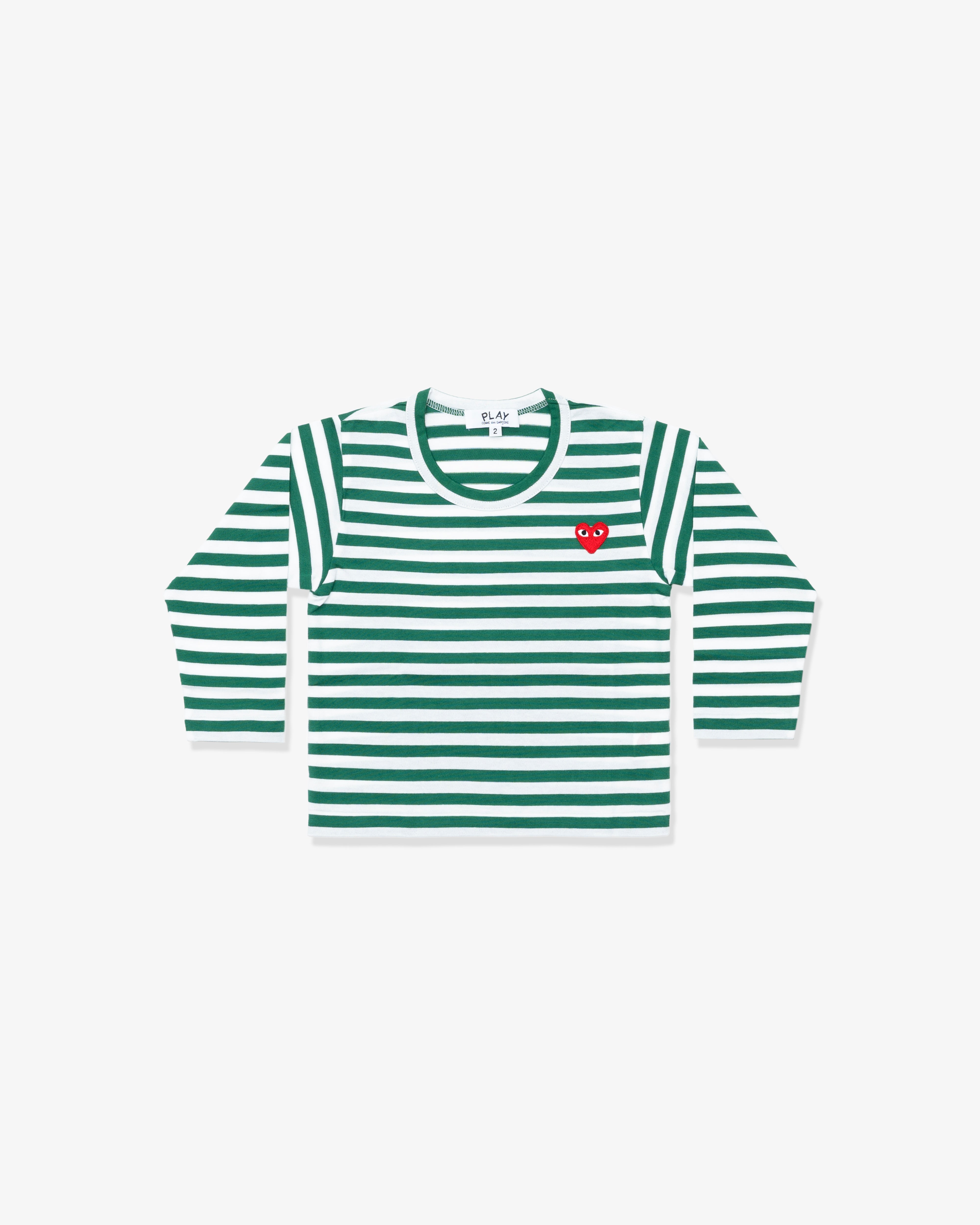 PLAY COMME des GARÇONS: Kids Border Printed Long Sleeve T-Shirt