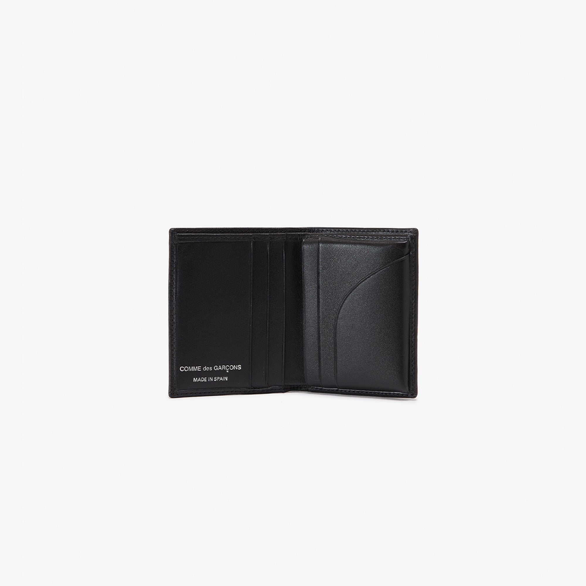 CDG WALLET: Silver Eyelet (Black) | DSMG E-SHOP