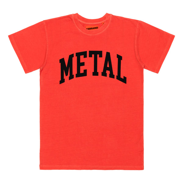 KERRANG - Tee Acid Dye Metal Print - (Orange)