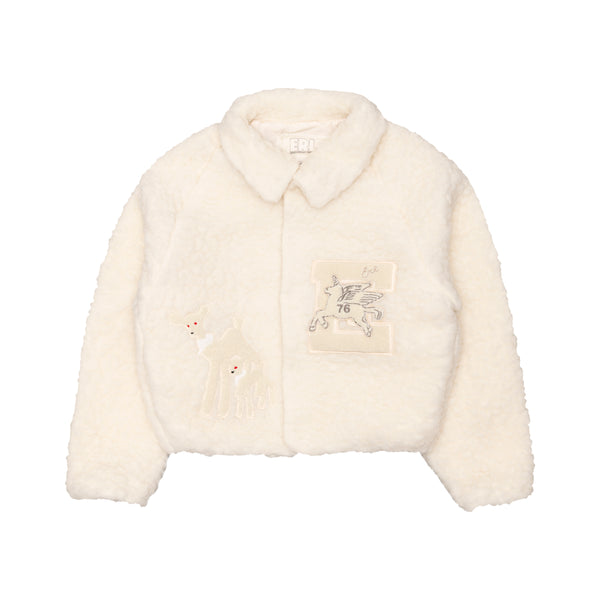 ERL - Fleeced Wool Bomber Jac - (Oatmeal )