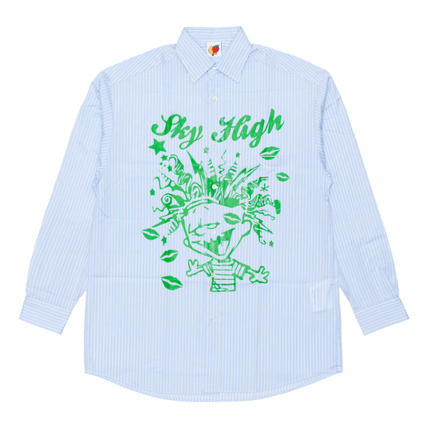 SKY HIGH FARM  - Mindblown Button Down Shirt - (Blue S)