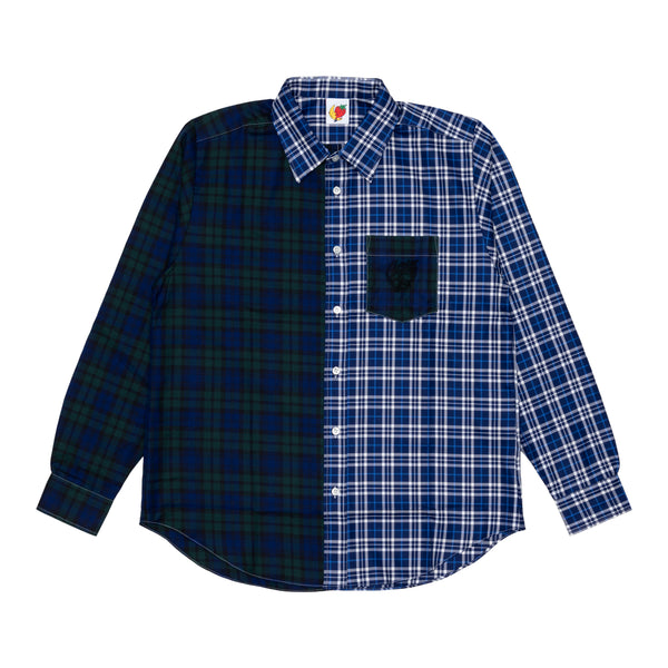 SKY HIGH FARM - Tartan Button Down Shirt - (Green B)