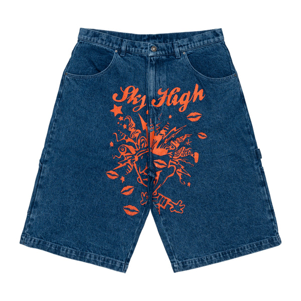 SKY HIGH FARM - Mindblown Print Denim Shorts - (Print)