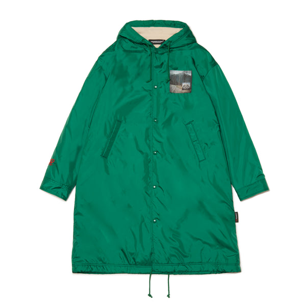 UNDERCOVER - Back Polar Boa Fleece Long Coach Jkt Bhb - (GREEN)