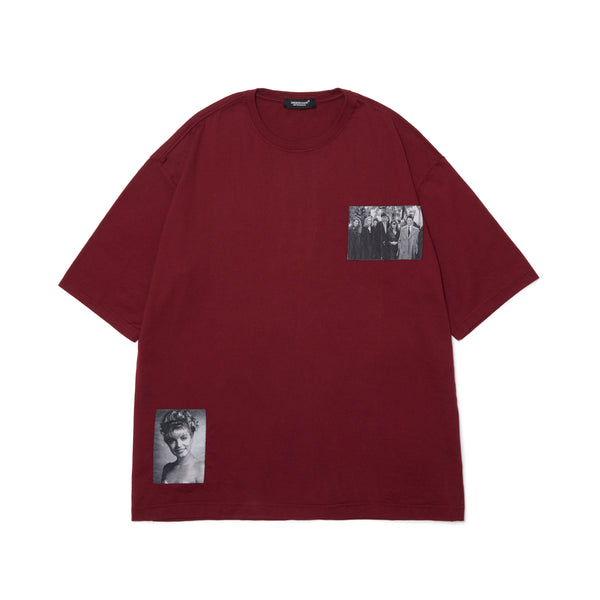 UNDERCOVER - Wide Tee Tpjq Patch Dark Red - (DARK RED)