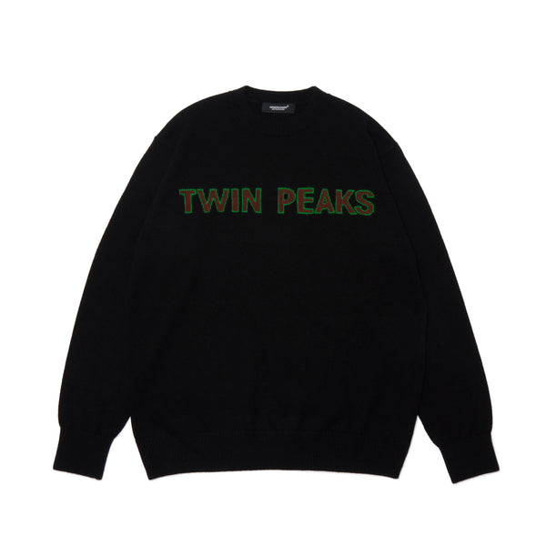 UNDERCOVER - W/Cajq Logo Crewneck Knit Twin Peaks - (BLACK)