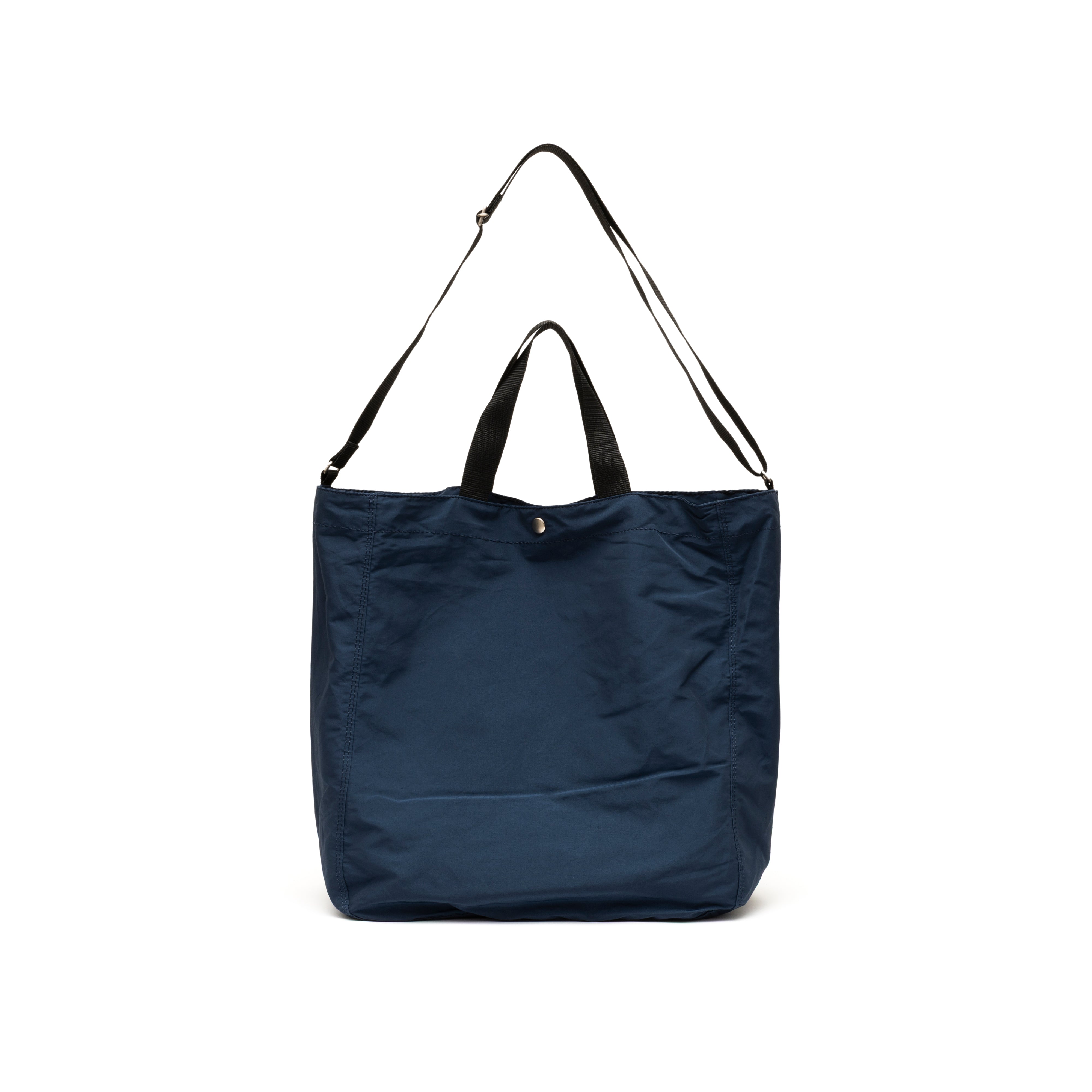 COMME des GARCONS HOMME: Cotton Nylon Gros Grain Bag (Navy) | DSMG