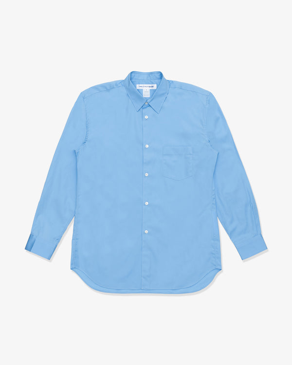 SHIRT FOREVER - Cotton Poplin Plain 123/128Gr - (Blue)