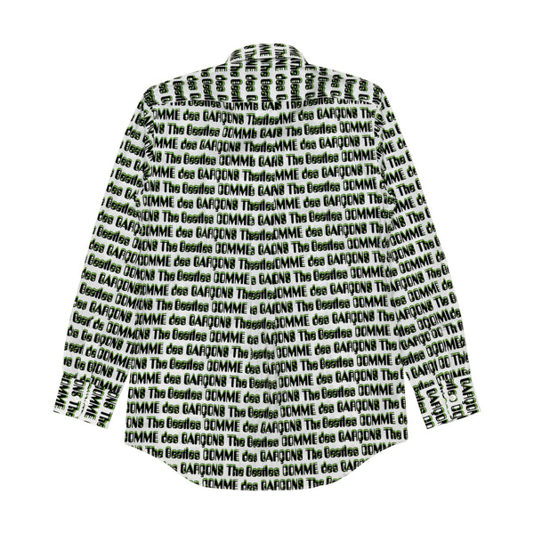 The Beatles Cdg - Logo Printed Shirt - (Wh/Bl/Gr)