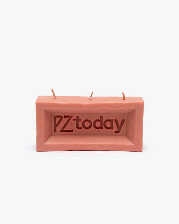 PZ TODAY - Brick Candle - (Orange)