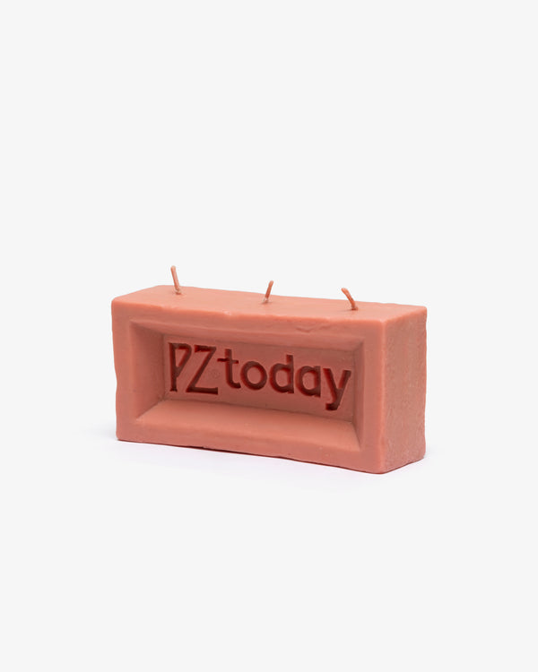 PZ TODAY - Brick Candle - (Orange)