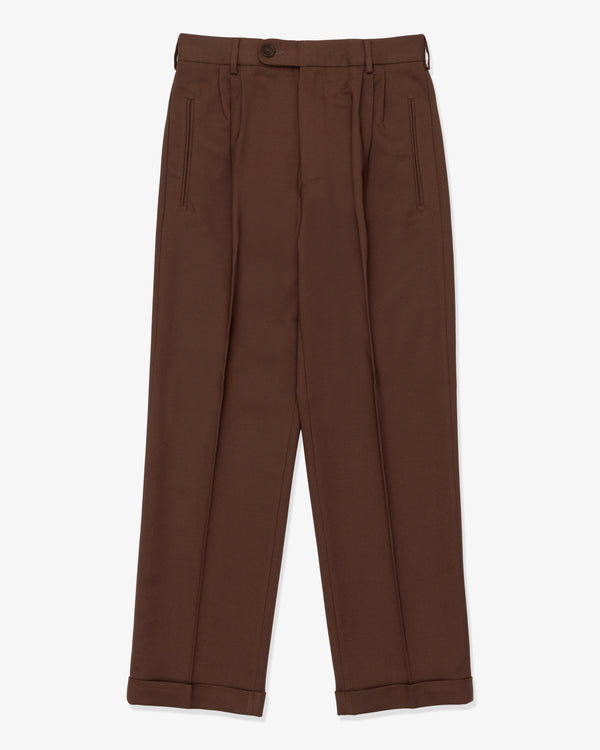 GOLF LE FLEUR - Double Pleated Trousers Brown - (Brown)