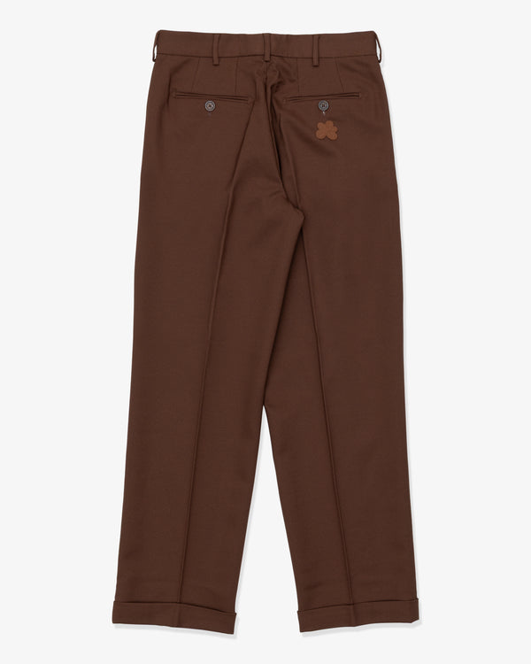 GOLF LE FLEUR - Double Pleated Trousers Brown - (Brown)