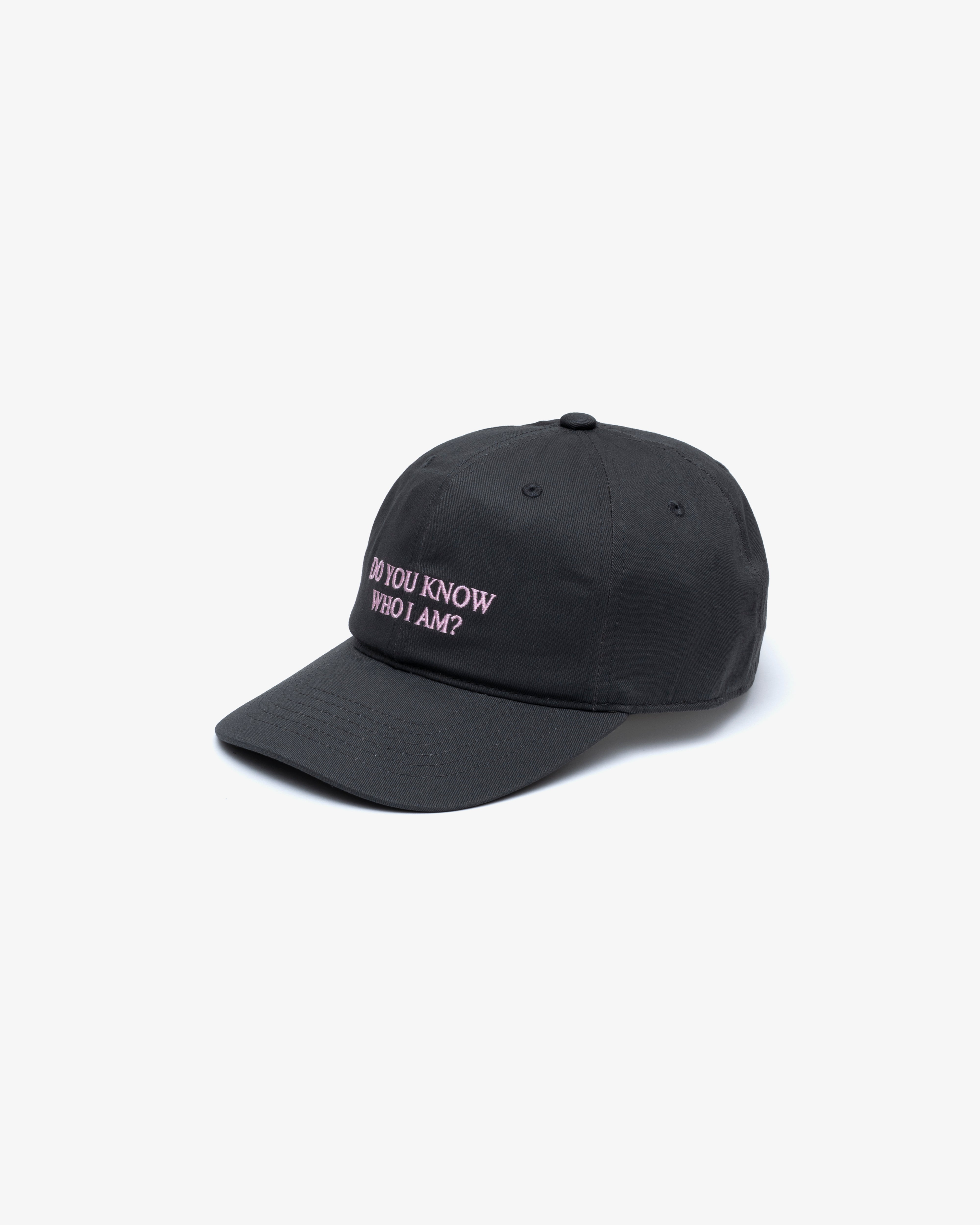 IDEA: Do You Know Who I Am Hat (Charcoal) | DSMG E-SHOP