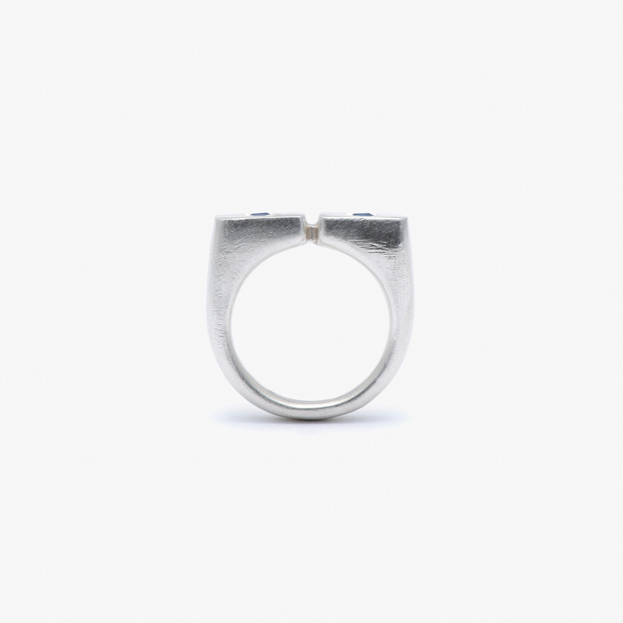 SEB BROWN: Double Tablet Ring (Stg) | DSMG E-SHOP