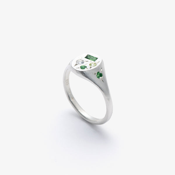 SEB BROWN - Green Treasure Ring - (Stg)