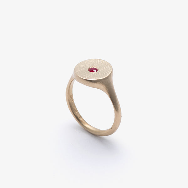 SEB BROWN - Dot Ring Gold - (9Yg)